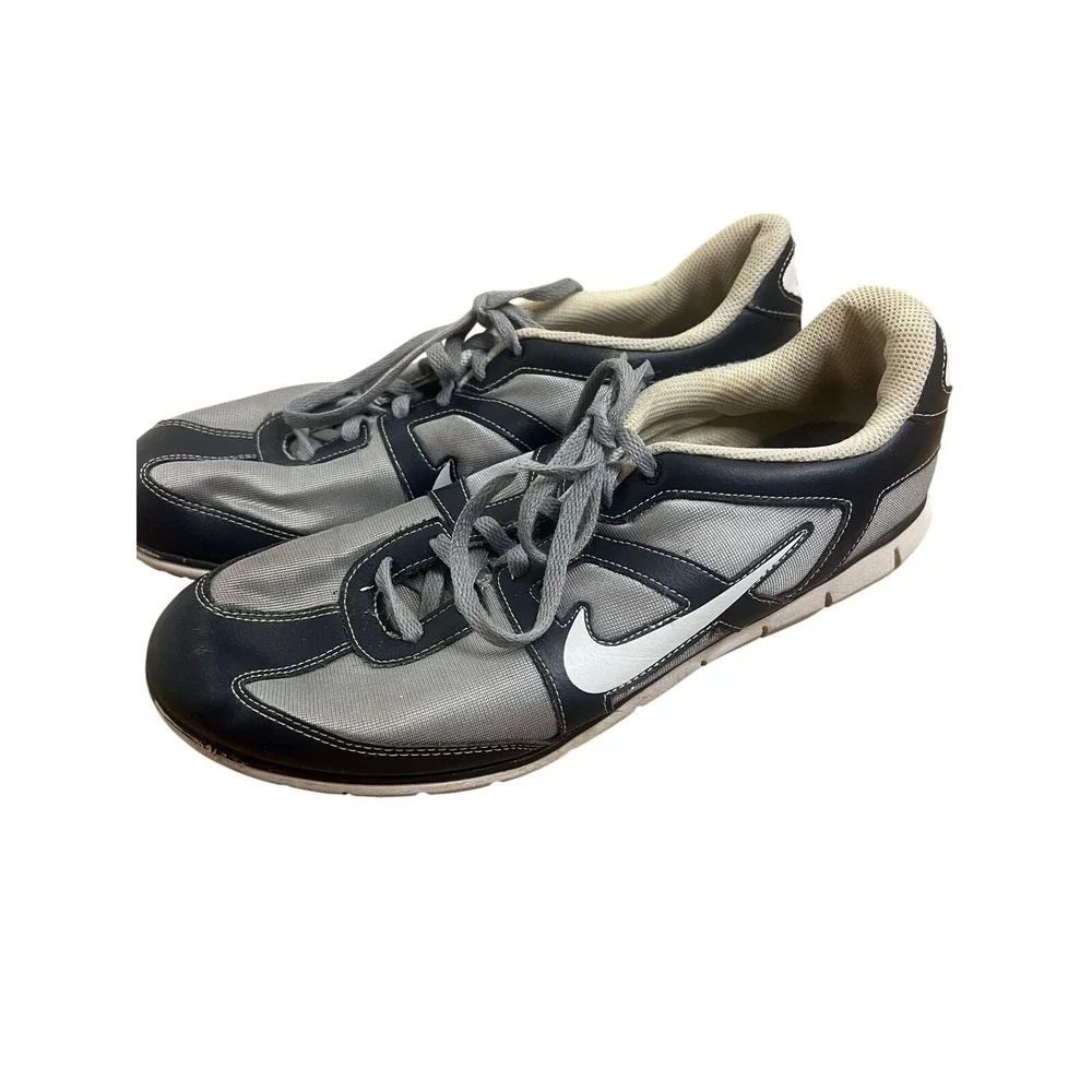 Vtg Nike Oceania NM Shoes WM Size 7.5 Gray Navy Mesh Athletic Running Sneakers